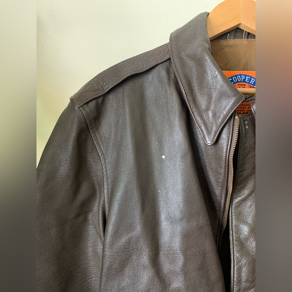 Cooper // VTG A2 Genuine Leather Bomber Jacket - Picture 15 of 15